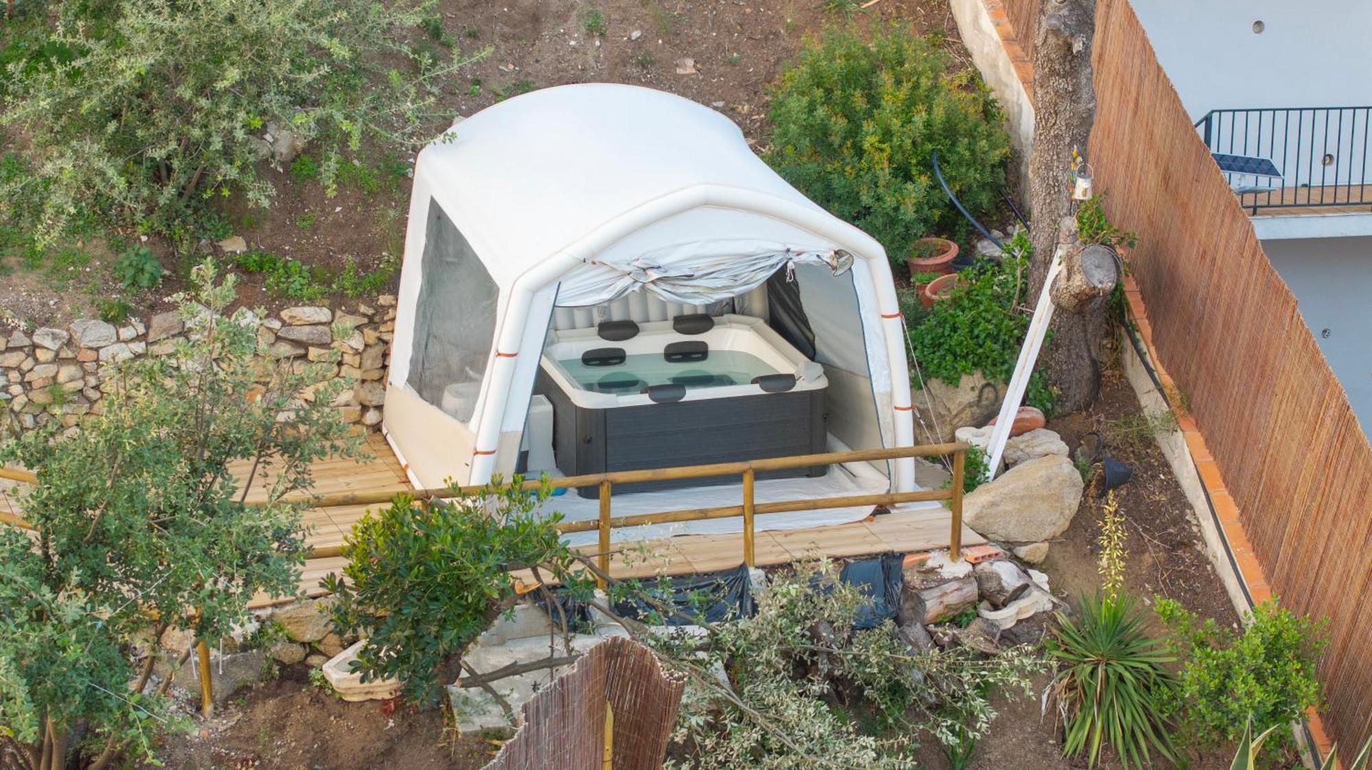 Aaa View Private Terrace Outdoor Heated Hot Tub Family Fun Villa Badalona Exterior photo